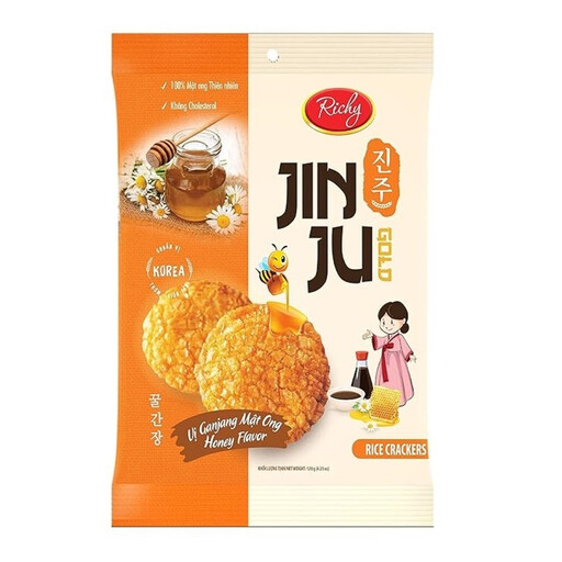 Richy Jin Ju Rice Cracker, Honey Flavour