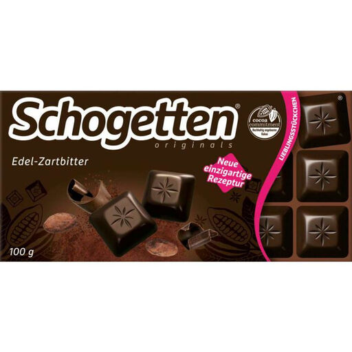 Schogetten Edel-Zartbitter Dark Chocolate 100g
