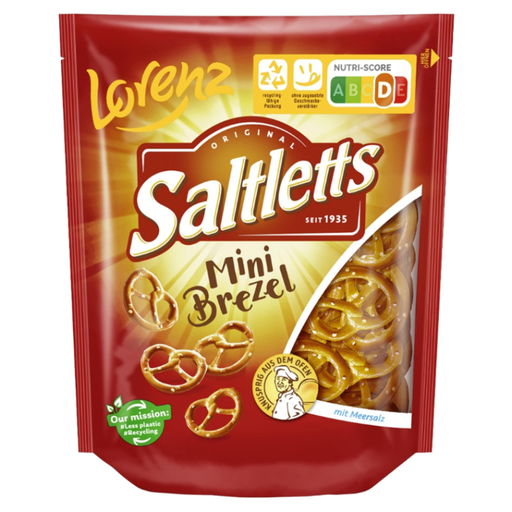 Lorenz Saltletts Mini Salted Pretzels, 150 g