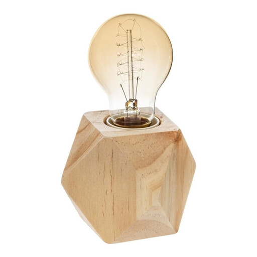 Atmosphera Bahia Lampe mit Sockel 8 cm hoch Naturholz