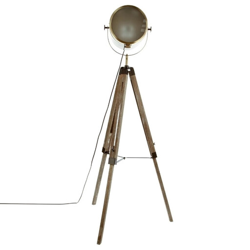 Atmosphera Ebor tripod floor lamp 152 cm high bronze-coloured metal and wood