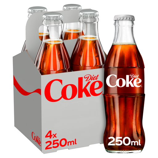 Diet Coke 4 × 250ml cans