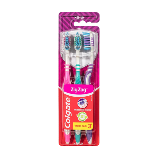 Colgate Toothbrush ZigZag Medium - 3-pack