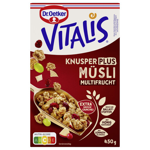 Dr. Oetker Vitalis KnusperPlus Multi-Frucht 450 g