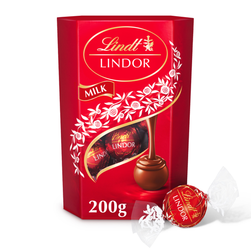 Lindt Lindor Milk Chocolate Truffles 200g box