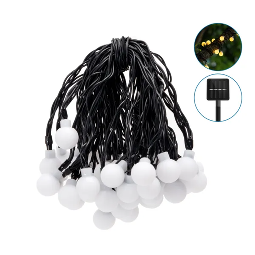 Aigostar LED Solar Milk Bubble String Lights
