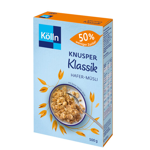 Kölln Knusper Hafer-Müsli 50% weniger Zucker