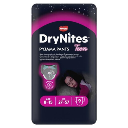 Huggies DryNites Pyjama Pants for Girls 8-13 Yrs