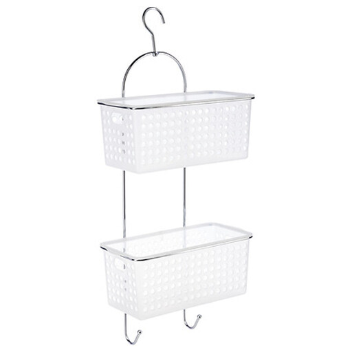 2-tier Shower basket - White
