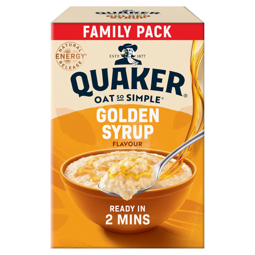 Quaker Oat So Simple Family Pack Golden Syrup 20 Sachets