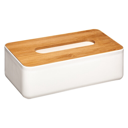 Tissue Box PP Natureo White