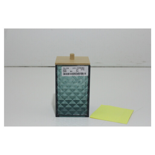 Cosmetic Storage Box with Bamboo Finish