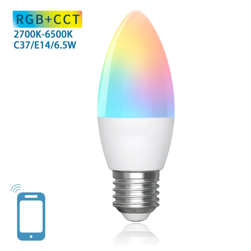 Aigostar WB Smart LED Bulb C37 E27 6.5 W RGB+2700K-6500K