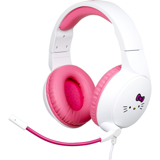 HelloKitty Konix Hello Kitty Headset Wired Head-band Gaming Pink, White