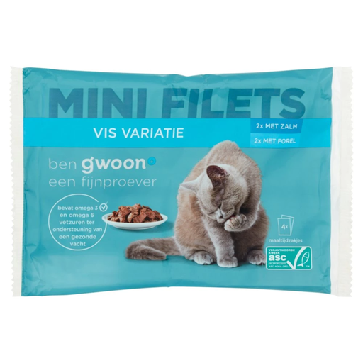 g'woon Premium Mini Fillets Fish Variation Salmon & Trout 4 pcs