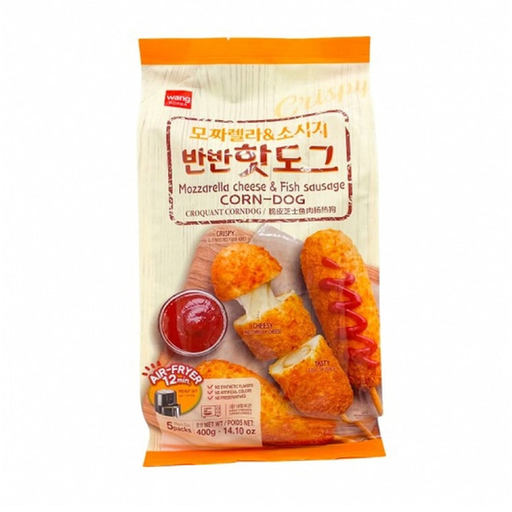 Wang Korean Original Corn Dogs Crispy Mozzarella & Fish Sausage