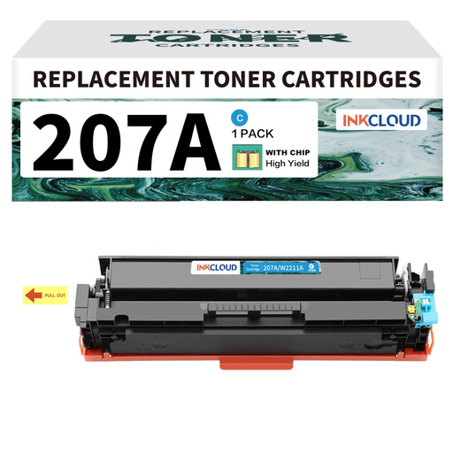 inkcloud 207A Cyan Toner with Chip