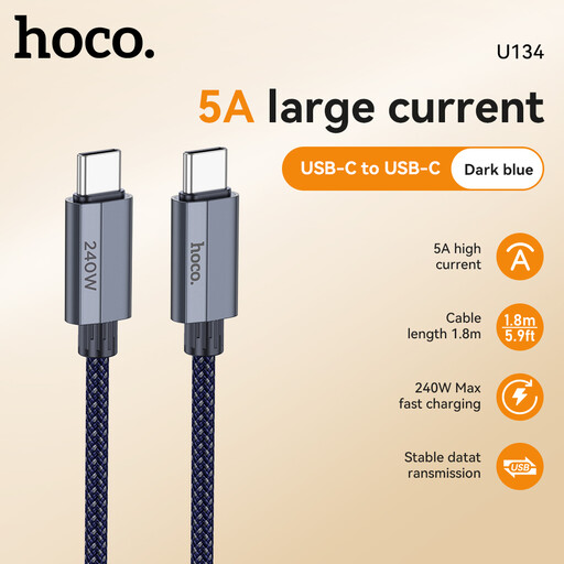 HOCO U134 240W USB-C to USB-C Cable