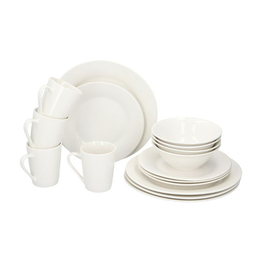 Alpina Dinnerware Set for 4 People - Plate and Bowl Set