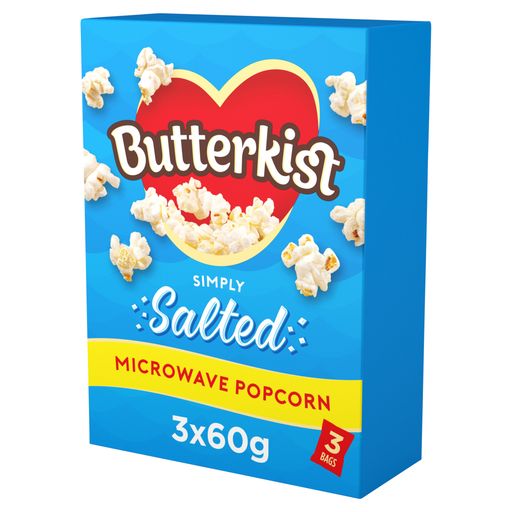 Butterkist Salted Microwave Popcorn 3 x 60g