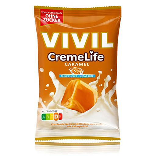 Vivil Creme Life Caramel Sugar-Free Hard Candies 90g