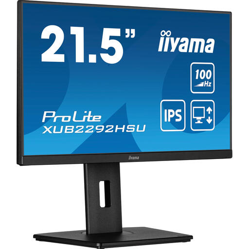 iiyama ProLite 21.5” IPS Technology Panel with Height Adjustable Stand and 100Hz Refresh Rate