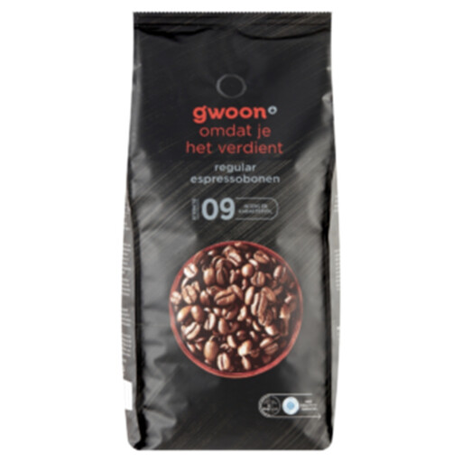 G'woon Regular Espresso Coffee Beans - 1000 g