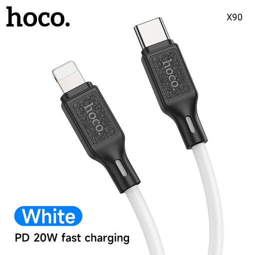 HOCO X90 60W USB-C to USB-C Charging Cable in White