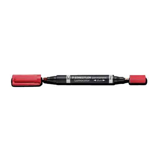 STAEDTLER Lumocolor Permanent Duo Red