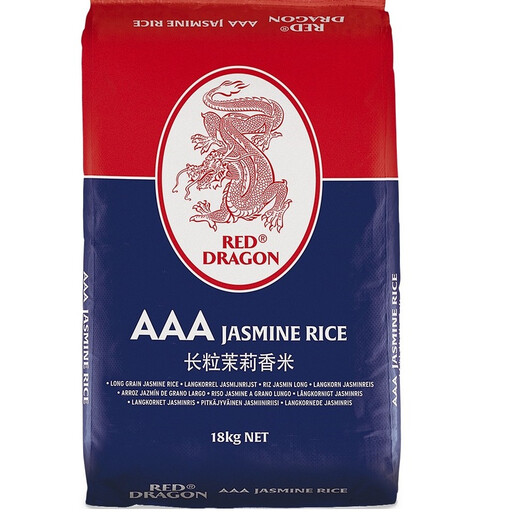 18 kg sack of Red Dragon Cambodian fragrant long-grain rice, 2026 new crop
