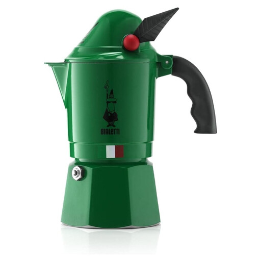 Bialetti Moka Express Series Moka Pot - Suitable for Gas/Induction Stoves - 3-Cup Capacity - Alpina Model