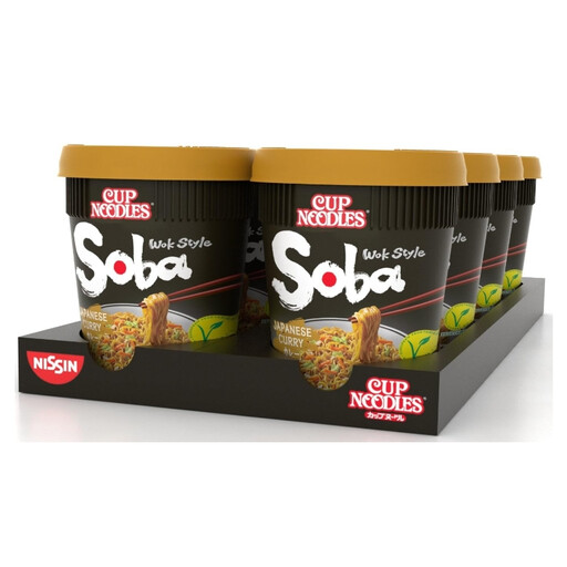 NISSIN Soba Cup Noodle Japanese Curry 8x90g