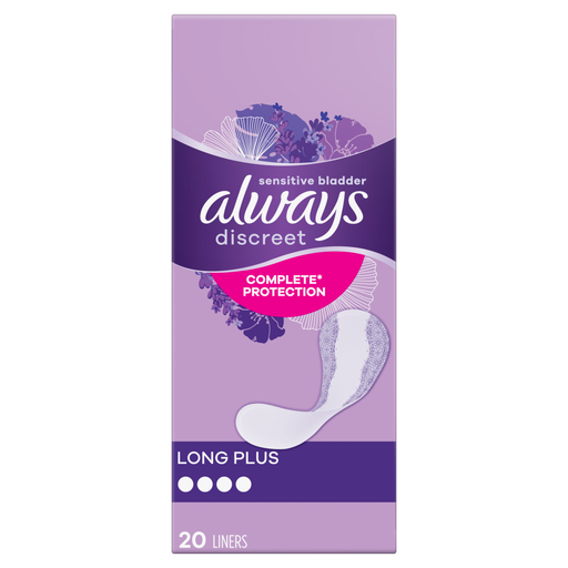 Always Discreet Liners Plus 20 Pads