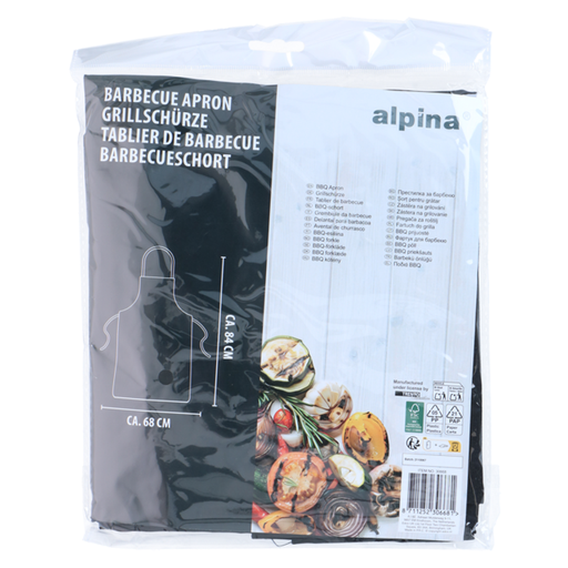 Alpina BBQ Apron 70x84cm Black