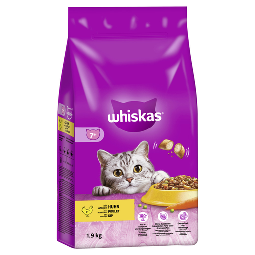 Whiskas Trockenfutter 7+ mit Huhn