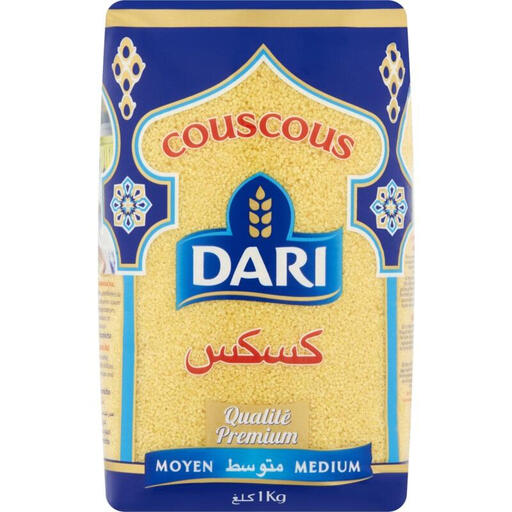 DARI medium Moroccan couscous, 1 kg pack