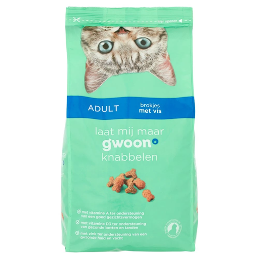 g'woon Adult Cat Bites with Fish 2kg