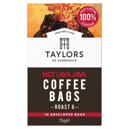 Taylors of Harrogate Hot Lava Java Coffee Bags, 75 g