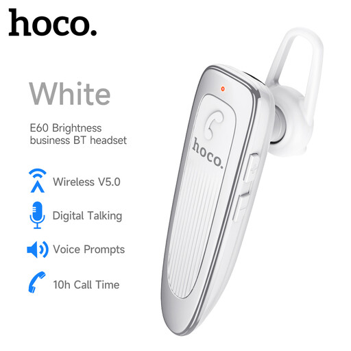 HOCO E60 business Bluetooth earphone in white