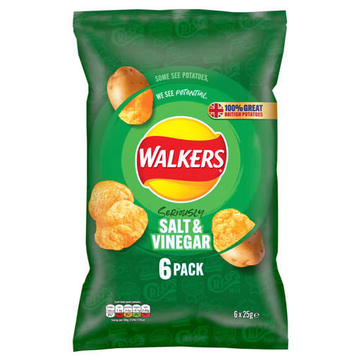 Walkers Salt & Vinegar Crisps Multipack
