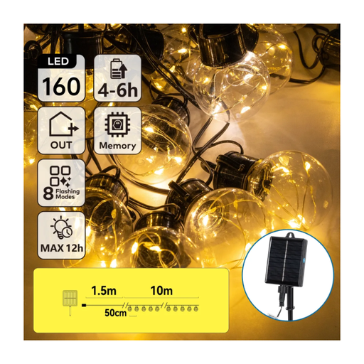 Aigostar Solar Lichterkette G50