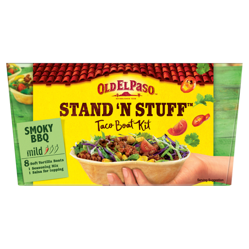 Old El Paso Mexican Stand 'N' Stuff Smoky BBQ Soft Taco Kit 350g