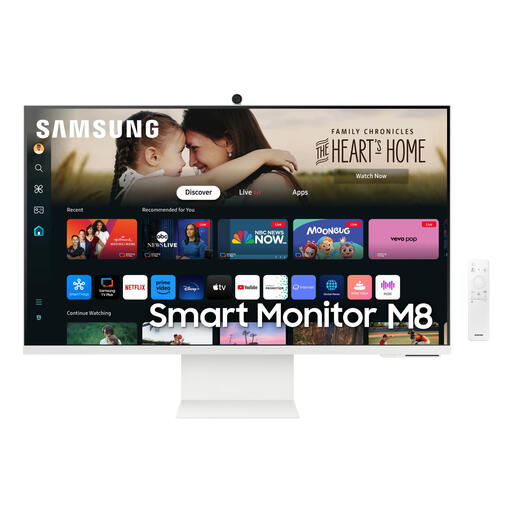 Samsung M80D Computer Monitor 81.3cm (32") 3840 x 2160 Pixels 4K Ultra HD LED White