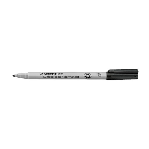 STAEDTLER Lumocolor Non-Permanent B Black Marker 1.0/2.5mm