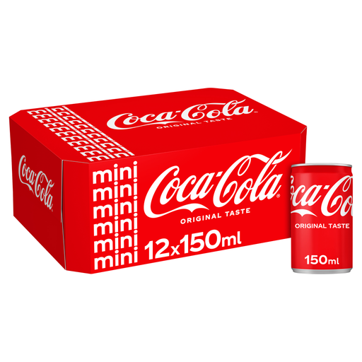 Coca-Cola Original Taste, 12 cans of 150ml