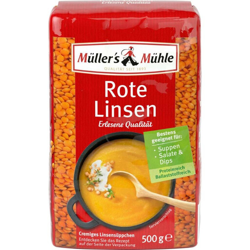 Müller’s Mühle Rote Linsen 500g