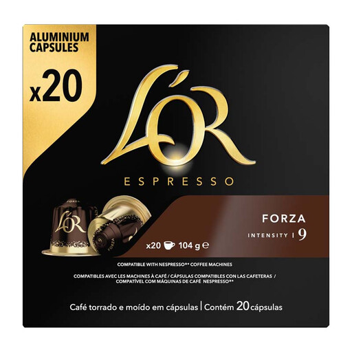 L'Or Espresso Coffee Capsules Forza 20 stuks