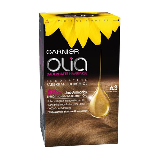 Garnier Olia Hair Color 6.3 Caramel Brown