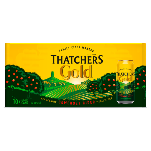 THATCHERS Gold Somerset Cider 10 x 440ml