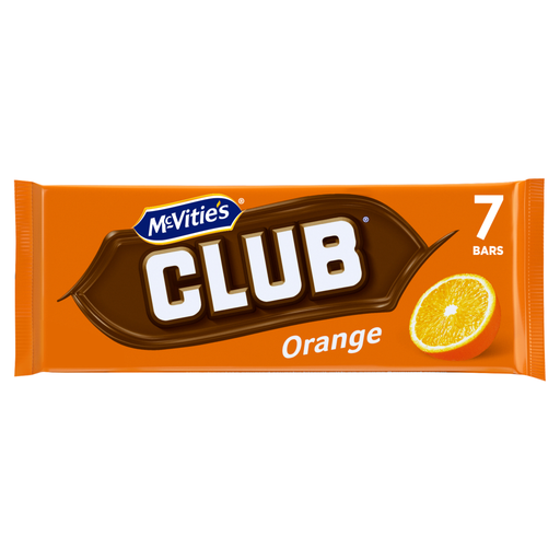 McVitie's Club Orange 7 Bars 161g